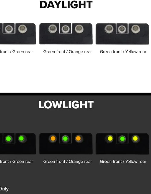 Load image into Gallery viewer, Mepro Tru-Dot Fixed Tritium Day and Night Sights
