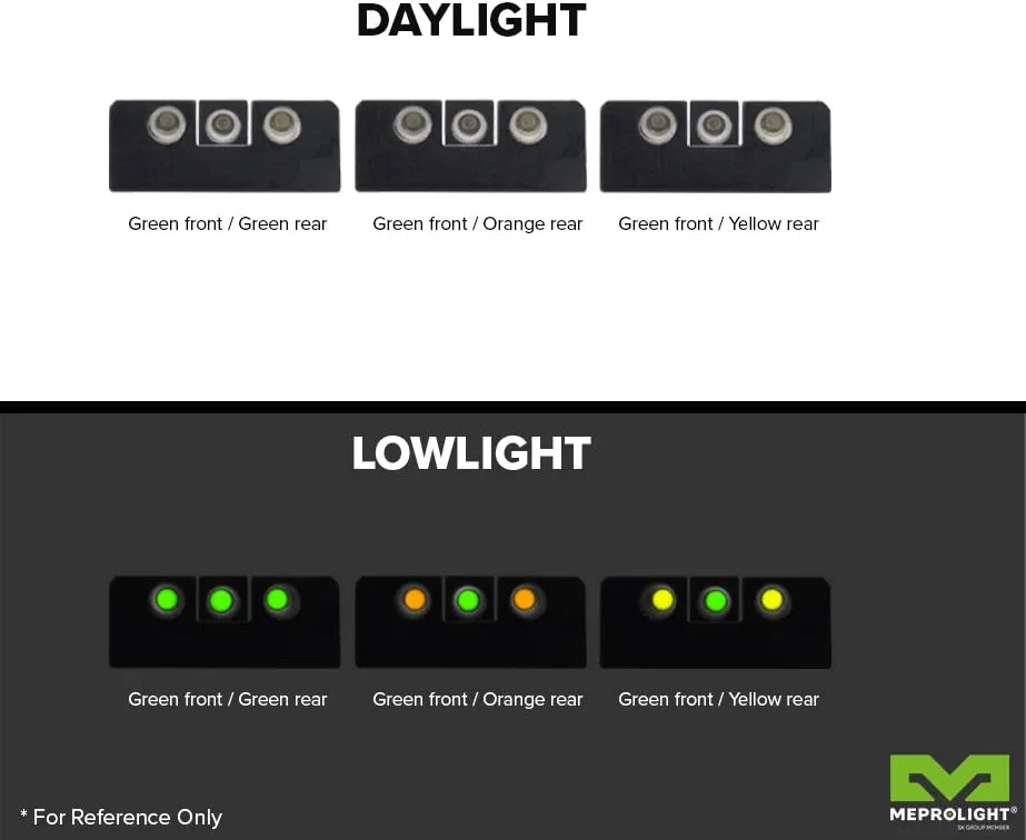 Mepro Tru-Dot Fixed Tritium Day and Night Sights