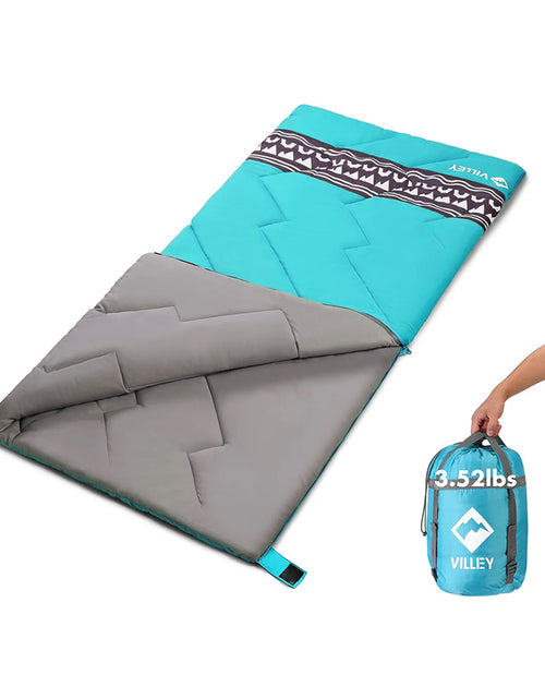 Load image into Gallery viewer, Lightweight Backpacking Sleeping Bag with Compression Sack
