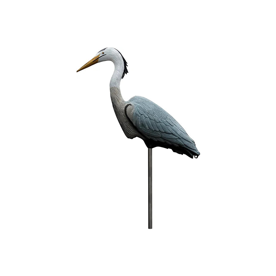 Great Blue Heron Hunting Decoy, Includes Metal Stake