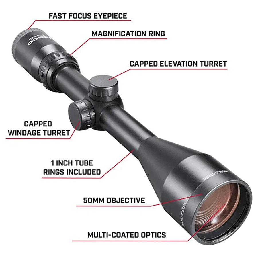 Hunting Riflescope 3-9x50 30/30 Duplex w/Rings