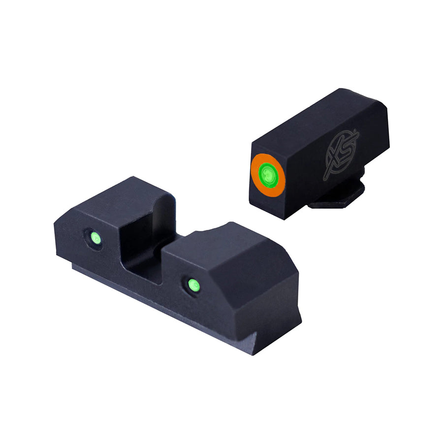 3-Dot Tritium Night Sights - Dual Illuminated Orange Front Sight