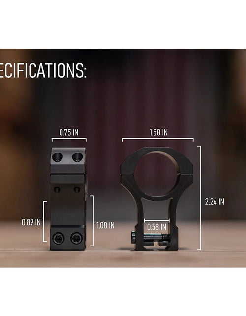 Load image into Gallery viewer, Dovetail Hunting Scope Mount Rings V1
