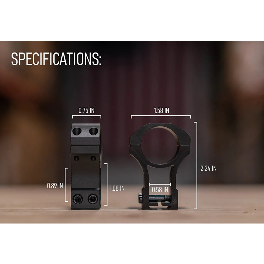 Dovetail Hunting Scope Mount Rings V1