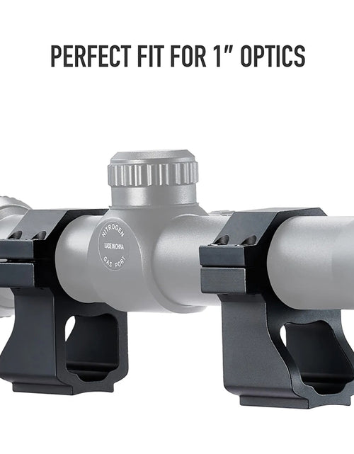 Load image into Gallery viewer, HIRAM Rifle Scope Rings with See-Through Bases 2 Pack
