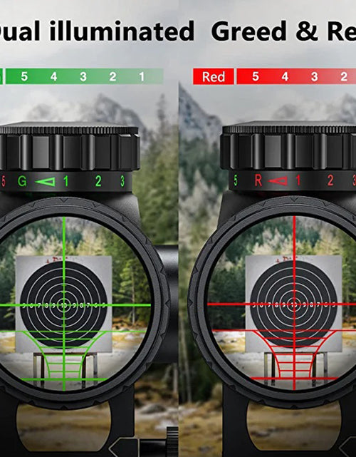 Load image into Gallery viewer, Hunting Rifle Scope 6-24x50 - Red &amp; Green Illuminated Scope
