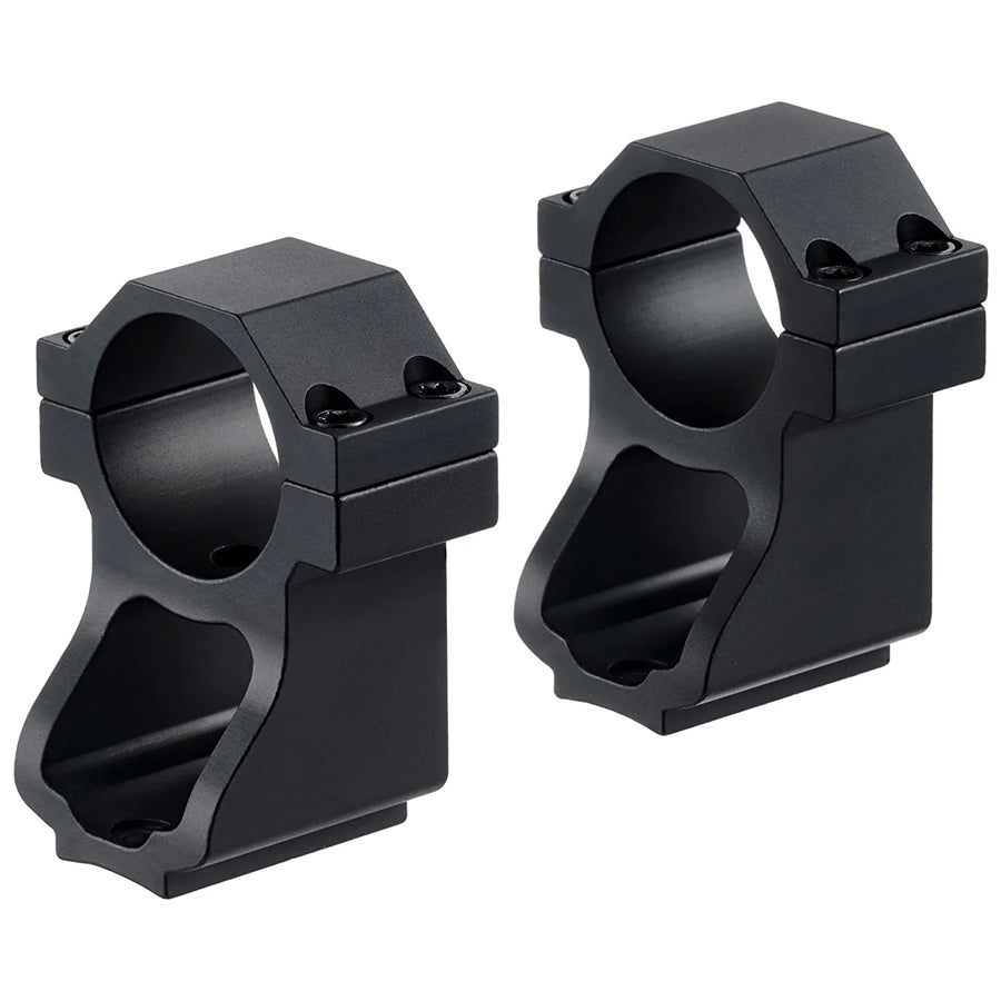 HIRAM Rifle Scope Rings with See-Through Bases 2 Pack